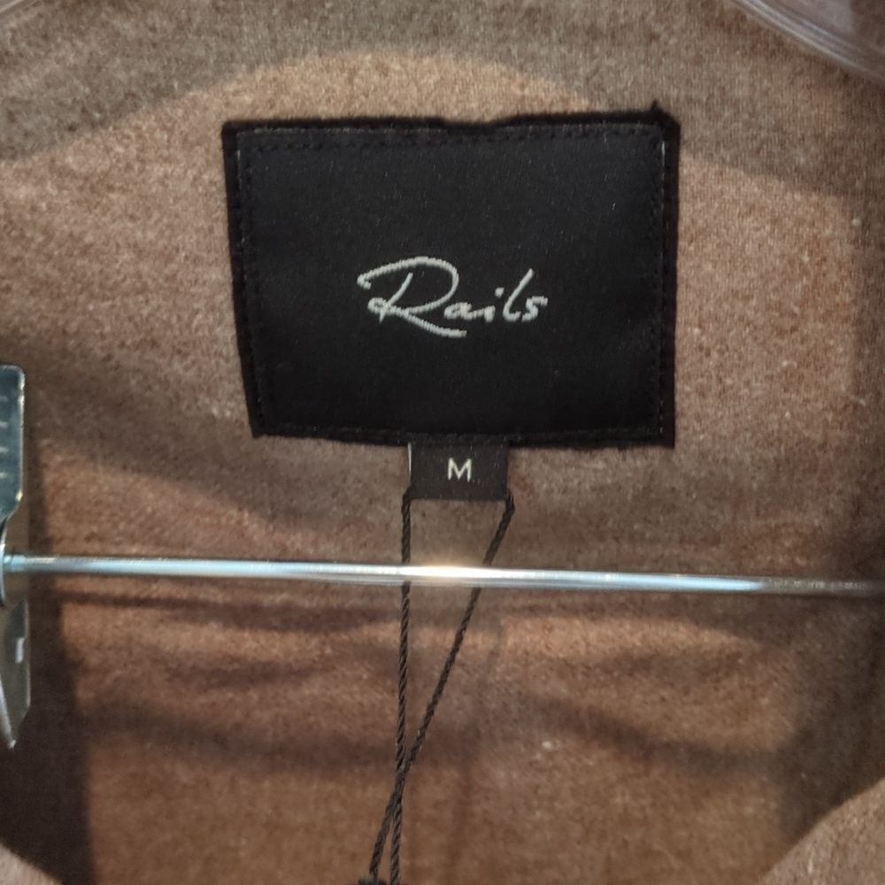 NEW RAILS runson button down shirt in cumin NWT - image 5